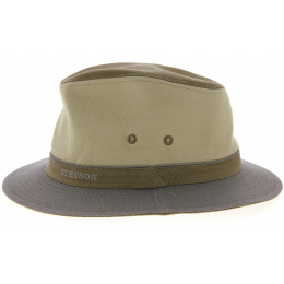 Cotton Safari Traveler Hat Gray & Beige - Stetson