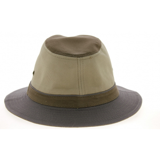 Cotton Safari Traveler Hat Gray & Beige - Stetson Cotton Safari Traveler Hat Gray & Beige - Stetson