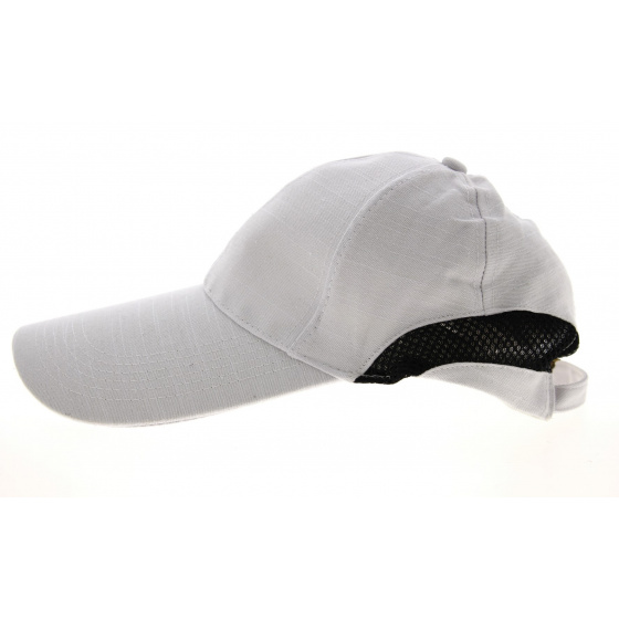 Casquette Grande Visière Cody Coton Blanche- Traclet