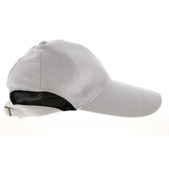Cody Long Visor Cotton Cap in White - Traclet Cody Long Visor Cotton Cap in White - Traclet