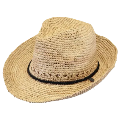 Chapeau Trilby Hunze Paille Naturel- Barts Reference : 10228 | Chapellerie Traclet
