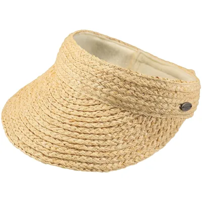 Natural Straw Sun Visor Cap - Barts Reference: 10229 | Traclet Hat Shop