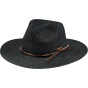 Traveller Arday Straw Hat Black Paper - Barts