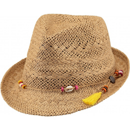 Chapeau Trilby Yabby Paille Papier Naturel- Barts