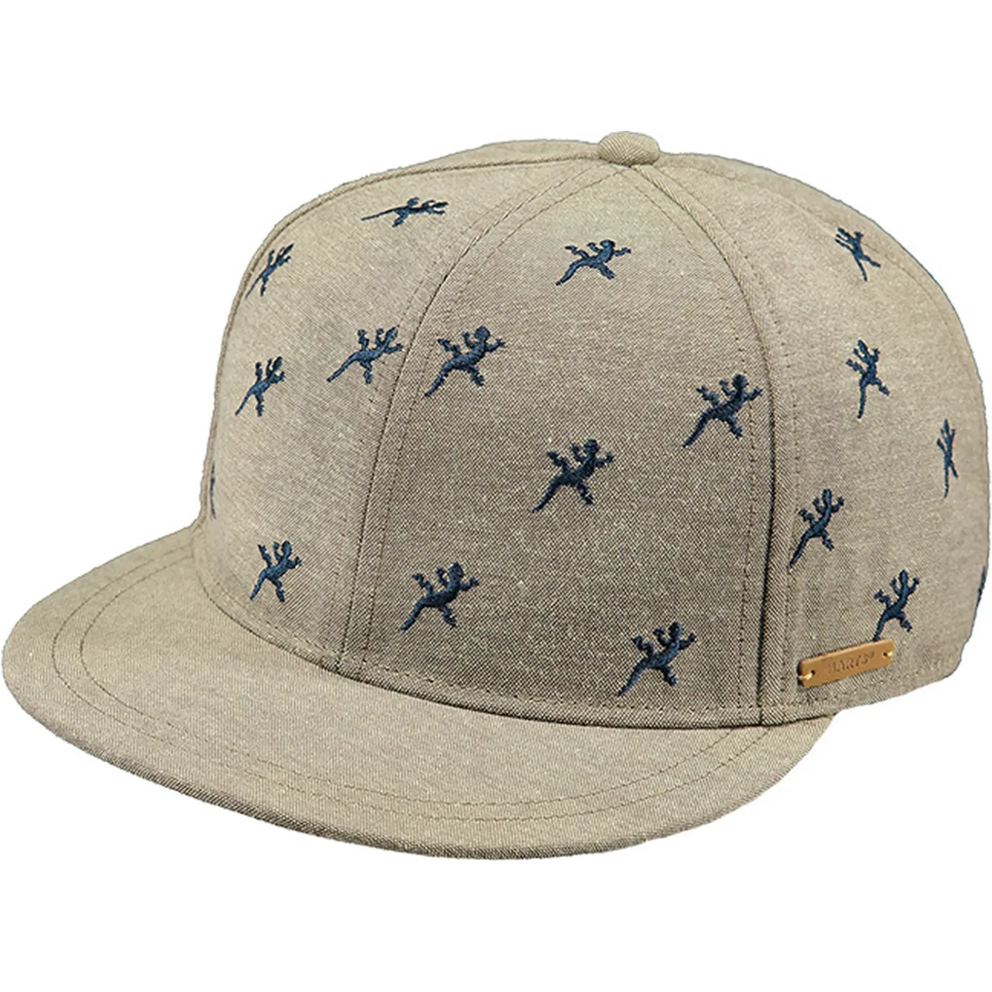 Brown Cotton Lizard Onyx Snapback Cap - Barts Reference: 10241 | Traclet Hat Shop