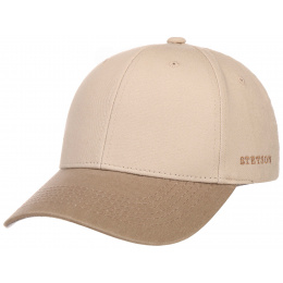 Beige Cotton Baseball Cap - Stetson