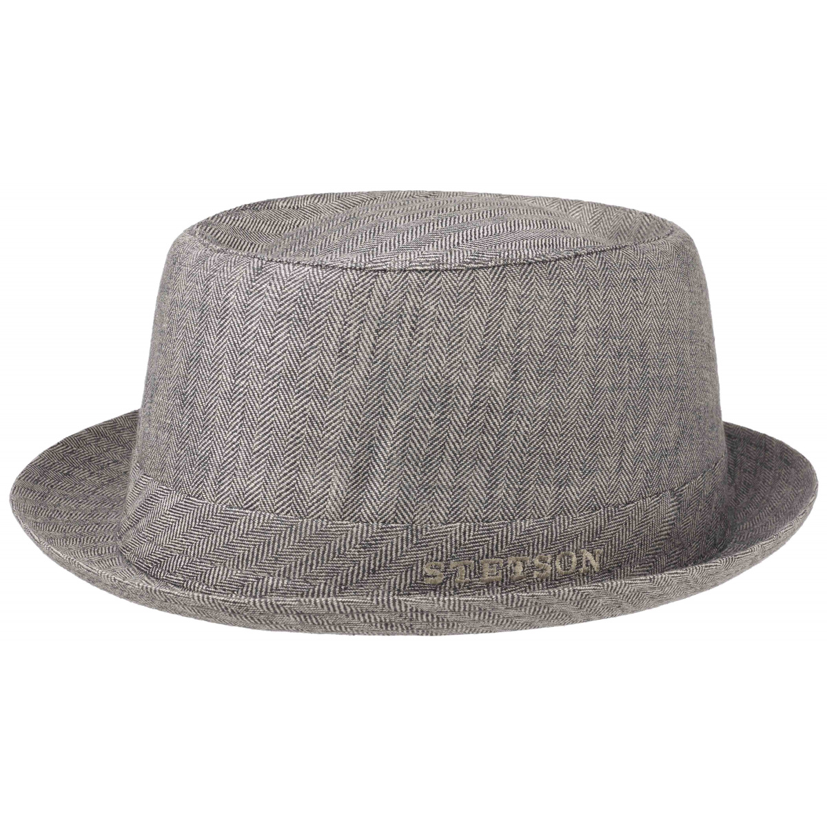 Porkpie Linen Herringbone Hat - Stetson