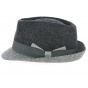 Cabbia Trilby Hat Dark Grey Wool- Traclet