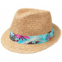 Natural Raffia Straw Trilby Hat - Stetson