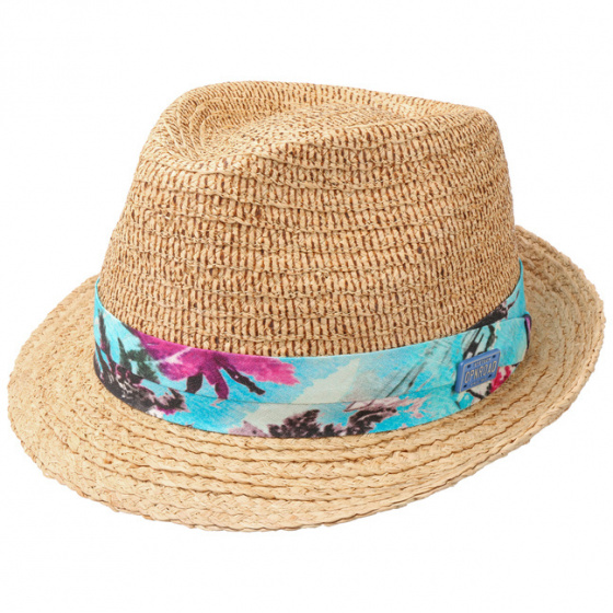 Natural Raphia Straw Trilby Hat- Stetson