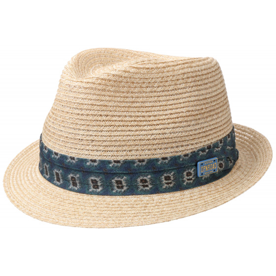 Trilby Abaca Natural Straw Trilby Hat - Stetson