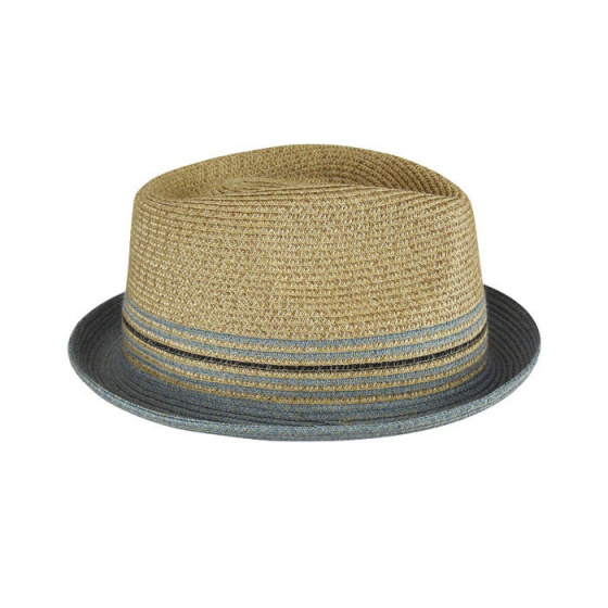 Beige Hooper Pork Pie Hat - Bailey