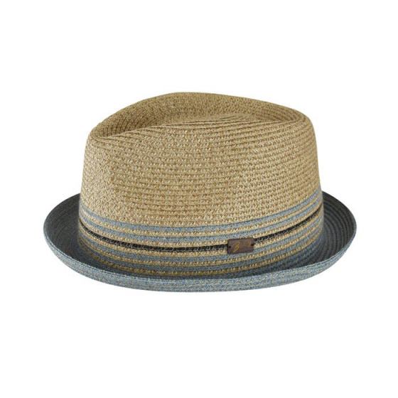 Beige Hooper Pork Pie Hat - Bailey
