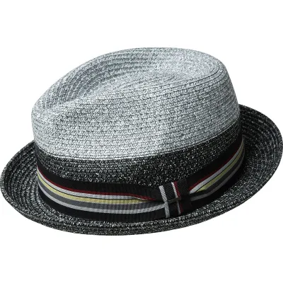 Chapeau Player Rokit Gris & Noir - Bailey Reference : 10282 | Chapellerie Traclet