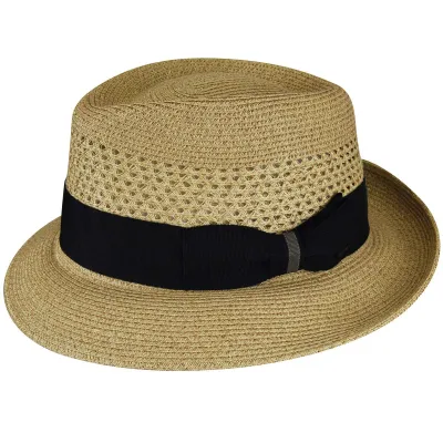 Bailey Wilshire Beige Straw Trilby Hat Reference: 10288 | Traclet Hat Shop