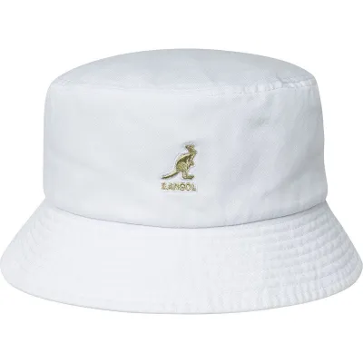 Bob Washed Coton Blanc - Kangol Traclet Bleu Marine Vert Reference : 7452 | Chapellerie Traclet