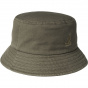 Khaki Washed Cotton Bucket Hat - Kangol