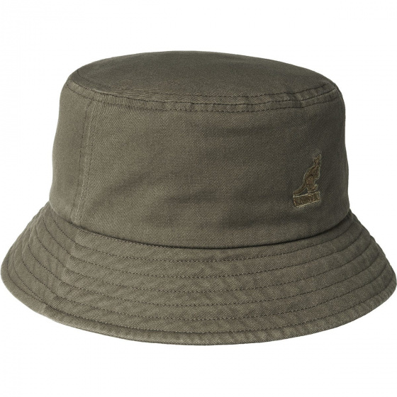 Bob Washed Coton Kaki - Kangol Bob Washed Coton Kaki - Kangol