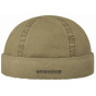 Washed Organic Cotton Docker Beanie Khaki - Stetson
