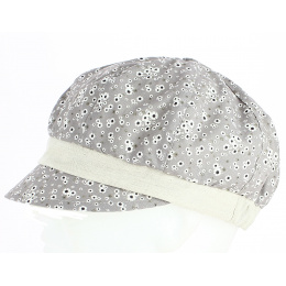 Newsboy Summer Daisy Cap Linen & Cotton Beige - Traclet