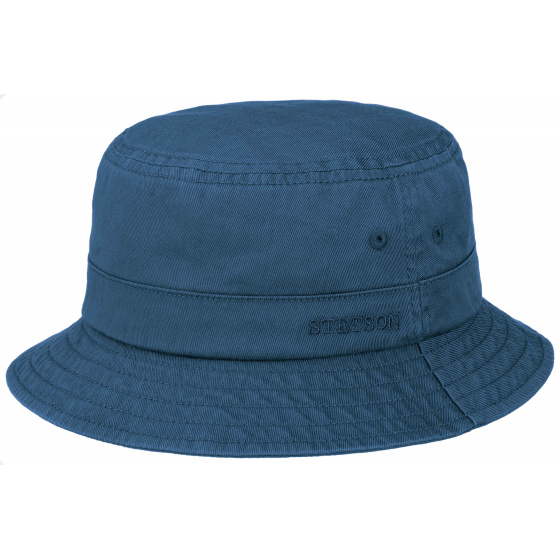 Navy Blue Cotton Twill Bucket Hat - Stetson