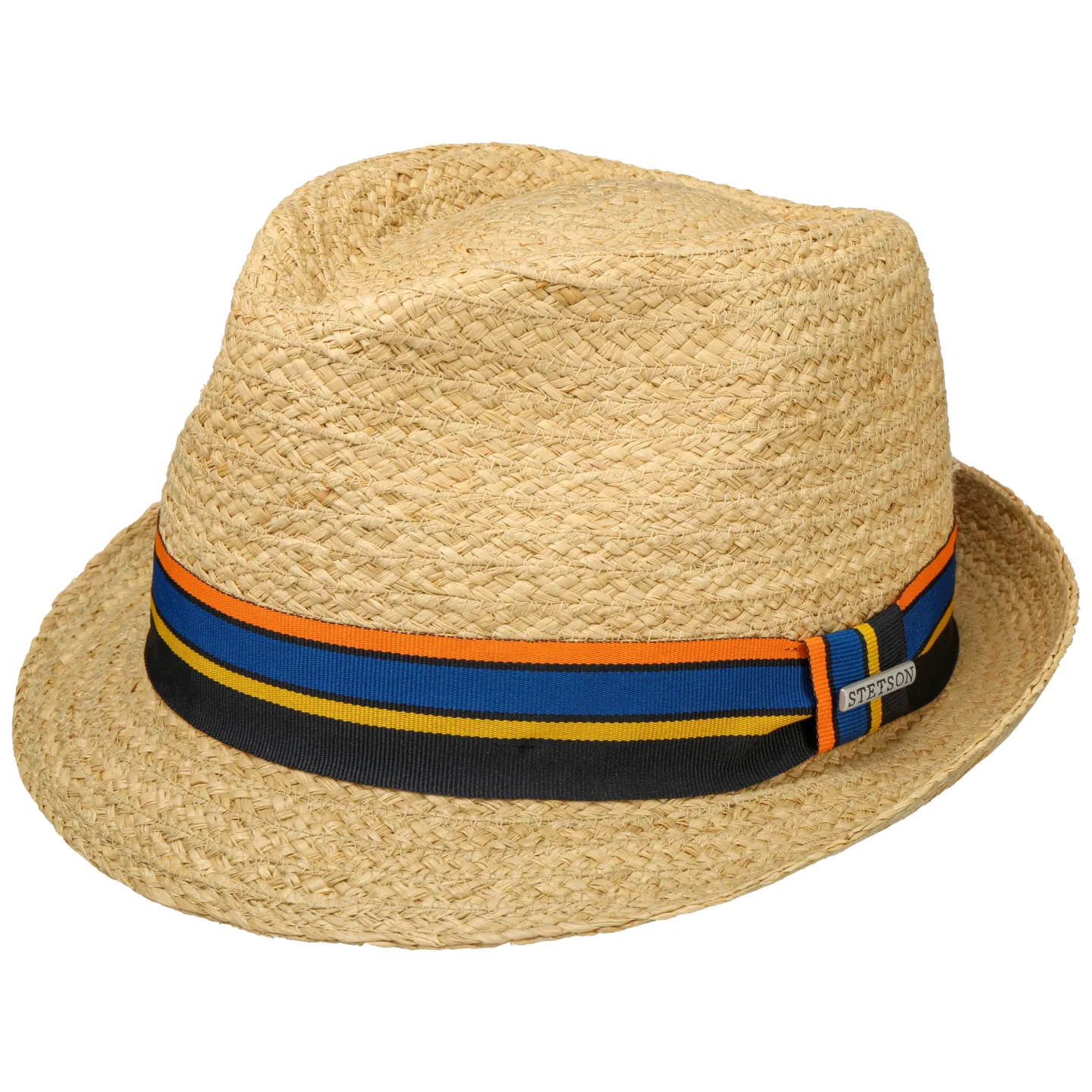 Stetson Natural Straw Silver Trilby Hat Reference: 4619 | Traclet Hat Shop