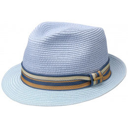 Trilby Scriba Toyo Sky Blue Hat - Stetson