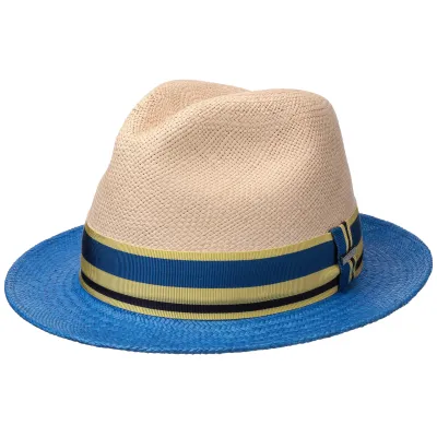 Beige & Blue Player Panama Hat - Stetson Reference: 10320 | Traclet Hat Shop