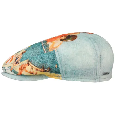 Kent Beach Linen Flat Cap - Stetson Reference: 10315 | Traclet Hat Shop