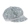 Summer Newsboy Cap Marguerite Linen & Cotton Sky Blue - Traclet Reference: 10324 | Chapellerie Traclet