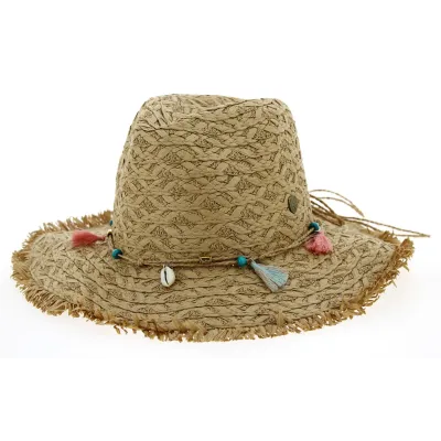 Chapeau Fedora Playa Paille Papier Tabac- Traclet  Reference : 10331 | Chapellerie Traclet