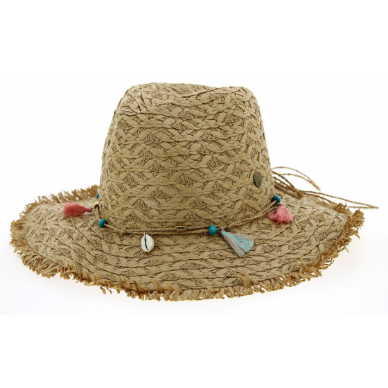 Fedora Playa Straw Hat Tobacco Paper- Traclet