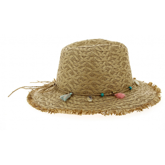 Tobacco Paper Straw Playa Fedora Hat - Traclet