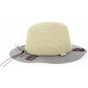 Manzanillo Straw Safari Hat Ivory Paper- Traclet