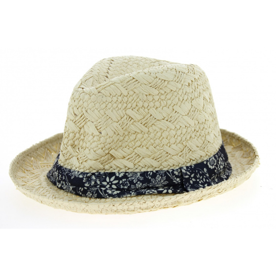 Natural Paper Straw Mariel Trilby Hat - Traclet