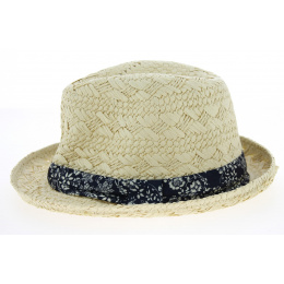 Natural Paper Straw Mariel Trilby Hat - Traclet