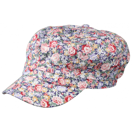 Retro Summer Newsboy Cap Jorja Cotton Purple - Traclet