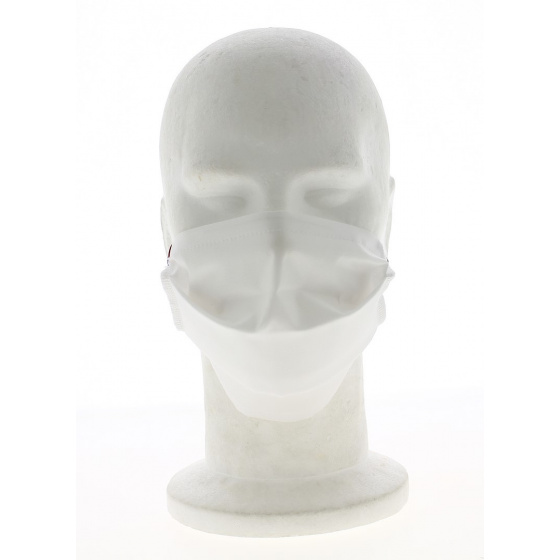 Washable White Barrier Mask with Nose Wire