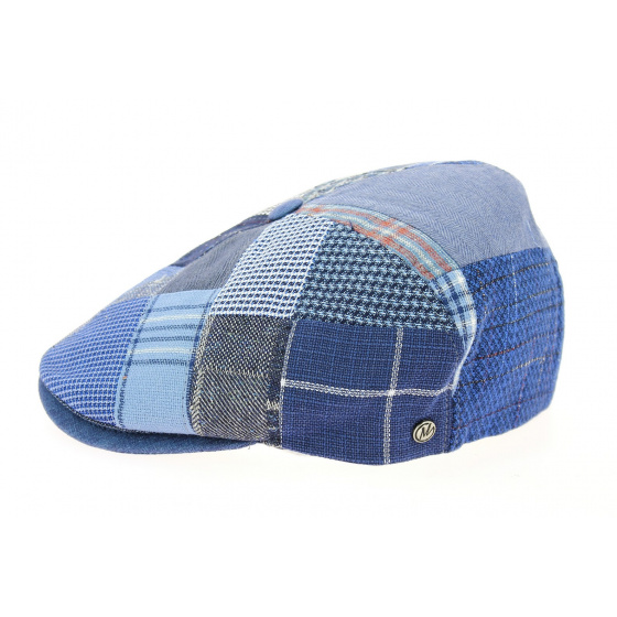 Casquette 6 Côtes Jean Patchwork Lin- Traclet