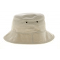 Beige Cotton Denain Bucket Hat - Traclet