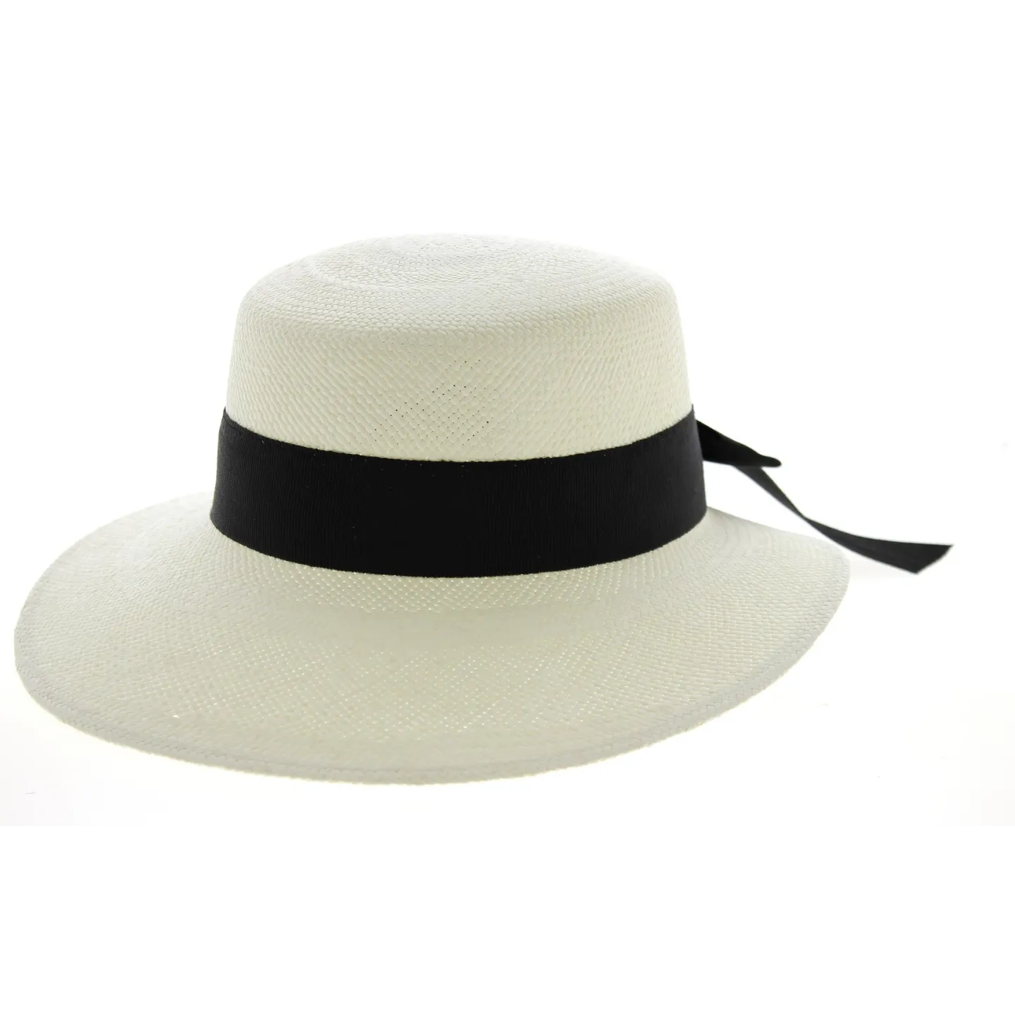 Casquette Giuditta Panama Ruban Noir - Traclet  Reference : 10355 | Chapellerie Traclet