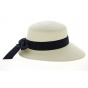 Panama Straw Cap Giuditta Navy Ribbon
