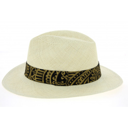 Chapeau Fedora Mandala Panama Naturel- Traclet