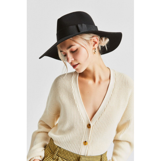 Capeline Piper Feutre Laine Noire -  Brixton