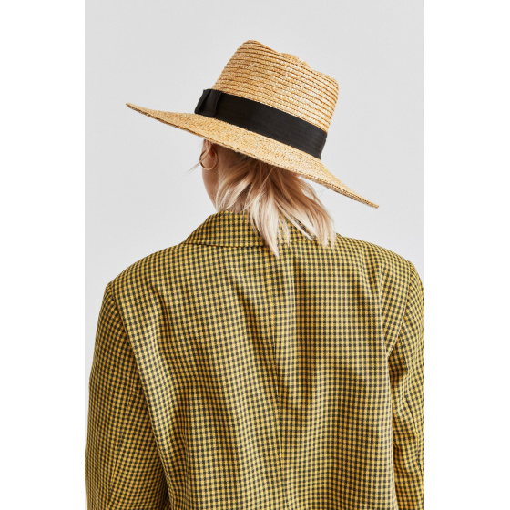 Chapeau Traveller Larges Bords Joanna Paille Naturelle Noir - Brixton Chapeau Traveller Larges Bords Joanna Paille Naturelle Noir - Brixton
