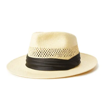 Brixton Goodman Natural Straw Fedora Hat Reference: 10365 | Traclet Hat Shop