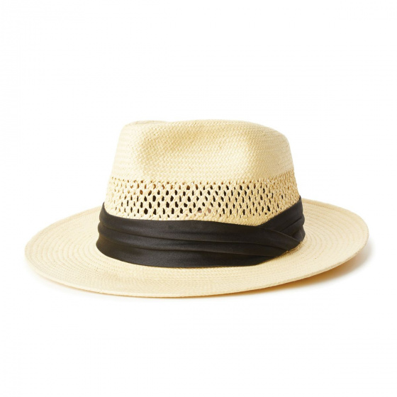 Brixton Goodman Natural Straw Fedora Hat