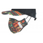Baseball Cap + Black Cotton Mask Kit with Pattern - Traclet
