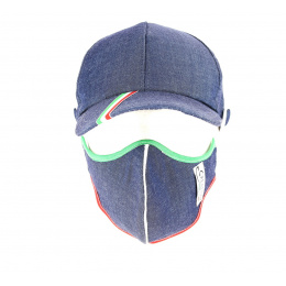 Kit Casquette Baseball + Masque Coton Noir Fantaisie- Traclet