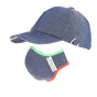 Baseball Cap + Cotton Denim Mask Kit Italy - Traclet